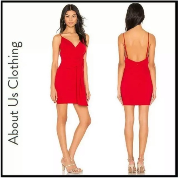 Superdown | About Us Revolve Naomi Red Mini Dress - Picture 2 of 11
